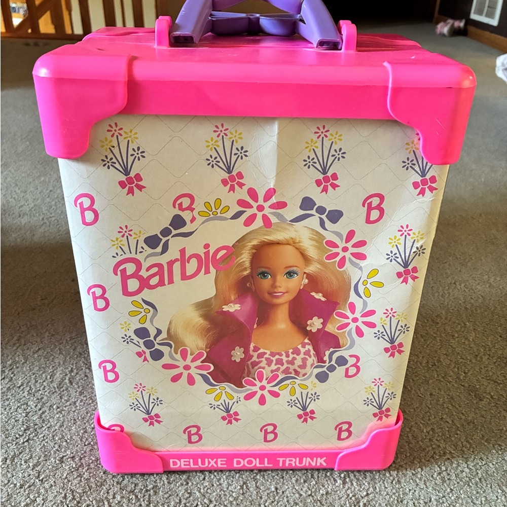 Barbie Pink and Purple Doll Storage Case 1993